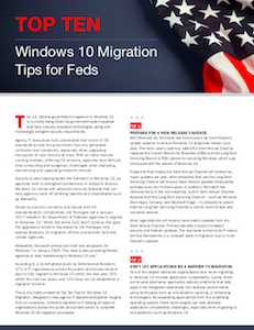 FedScoop report on Windows 10 migration