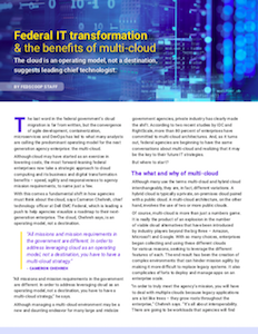FedScoop report on Federal government benefits for multi-cloud