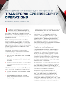 FedScoop, CyberScoop, StateScoop report on cyber intelligence